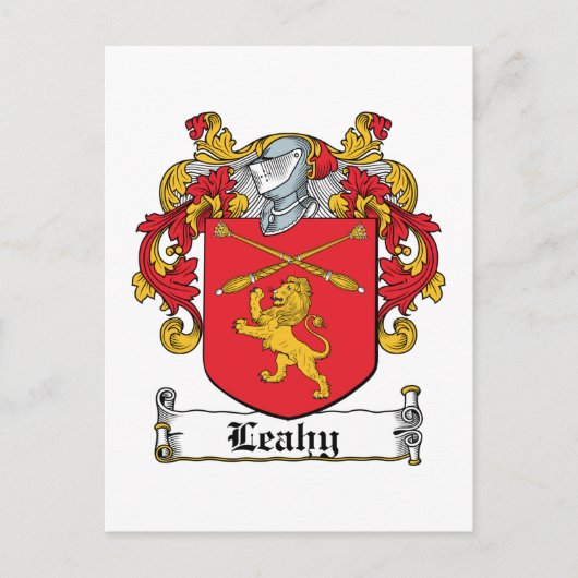 Leahy Family Crest Briefkaart (Voorkant)