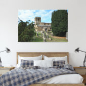 Leake Medieval English Church Canvas Afdruk (Insitu (Slaapkamer))