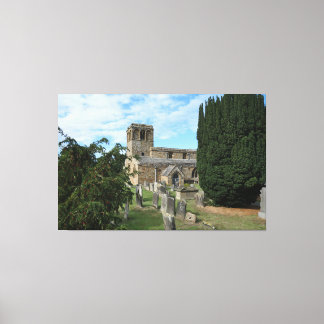 Leake Medieval English Church Canvas Afdruk