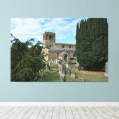 Leake Middeleeuwse Engelse Kerk Canvas Afdruk (Insitu (Houten vloer))
