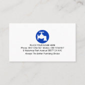 Leaking Faucet From Building Frame Visitekaartje (Achterkant)