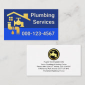 Leaking Faucet Pipe Under Rooftop Visitekaartje (Voorkant / Achterkant)