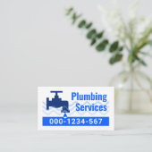 Leaking Faucet Water Waves Visitekaartje (Staand voorkant)