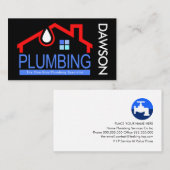 Leaking Home Plumbing Service Visitekaartje (Voorkant / Achterkant)
