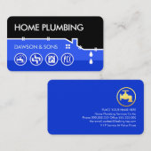 Leaking Home Water Pipe Frame Visitekaartje (Voorkant / Achterkant)