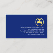 Leaking Home Water Pipe Frame Visitekaartje (Achterkant)