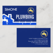 Leaking Home Water Pipe Frame Visitekaartje (Voorkant / Achterkant)