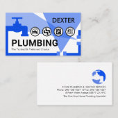 Leaking Water Faucet Plumber Pipelines Visitekaartje (Voorkant / Achterkant)