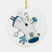Leaking Water Heater Cartoon Keramisch Ornament (Voorkant)