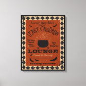 Leaky Cauldron Lounge Mason Halloween Art Canvas Afdruk (Voorkant)
