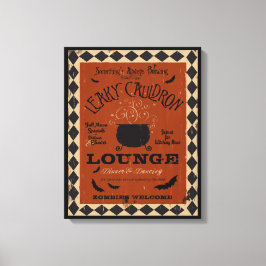 Leaky Cauldron Lounge Mason Halloween Art Canvas Afdruk