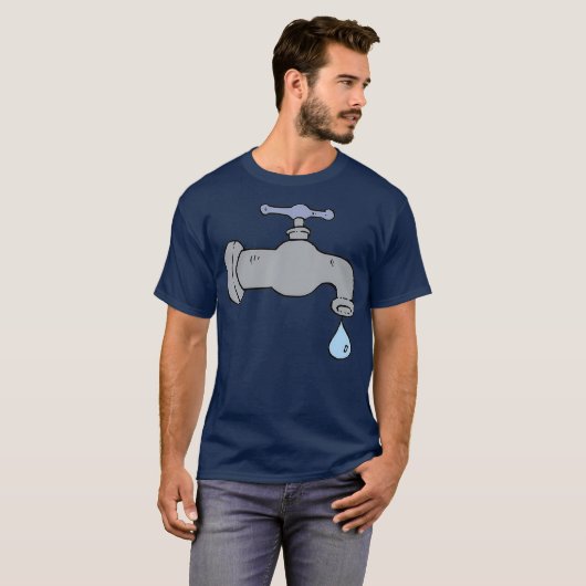 Leaky Faucet Plumber T-shirt (Voorkant volledig)