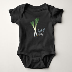 Leaky Leek Funny Pun Baby Shirt