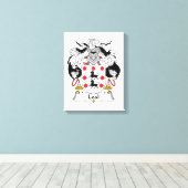 Leal Family Crest Canvas Afdruk (Insitu (Houten vloer))