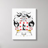 Leal Family Crest Canvas Afdruk (Voorkant)