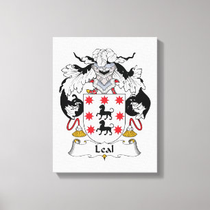 Leal Family Crest Canvas Afdruk