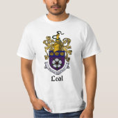 Leal Family Crest/Coat of Arms T-Shirt (Voorkant)