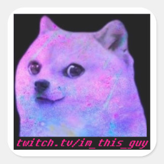 Lean Doge Vierkante Sticker