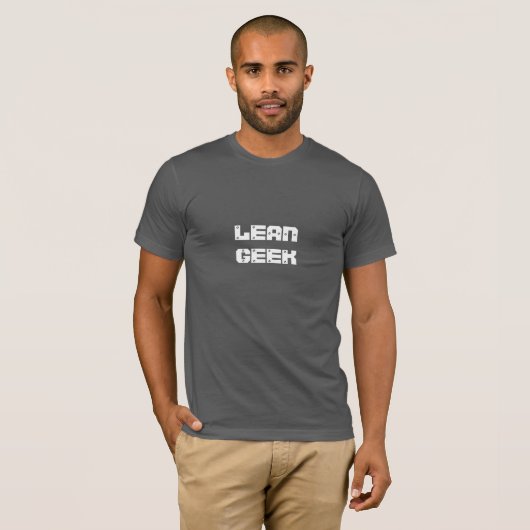"LEAN GEEK" T-Shirt (Voorkant volledig)