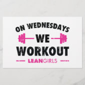 Lean Girls op woensdag werken we Flyer (Voorkant)