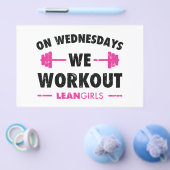 Lean Girls op woensdag werken we Flyer (Enkel)