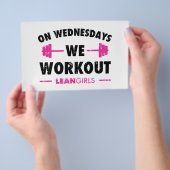 Lean Girls op woensdag werken we Flyer (Hand)