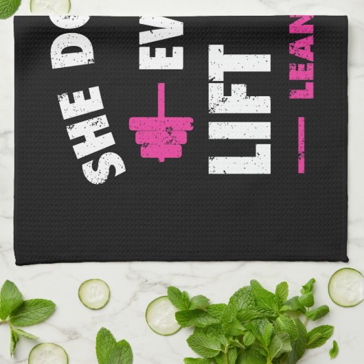 Lean Girls woont hier niet eens op. Theedoek (Gevouwen)