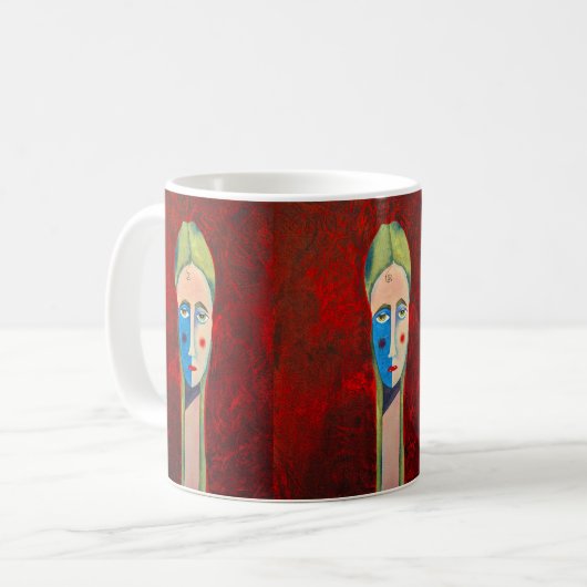 "Lean In - Lean Out" Koffiemok (Voorkant links)