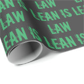 Lean is Law Fitness Personal Trainer Bodybuilding Cadeaupapier (Rol Hoek)