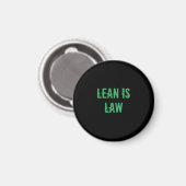 Lean is Law Fitness Personal Trainer Bodybuilding Magneet (Voorkant / Achterkant)
