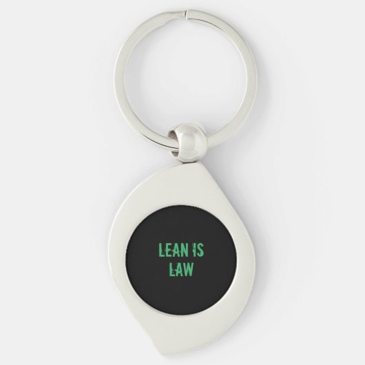 Lean is Law Fitness Personal Trainer Bodybuilding Sleutelhanger (Voorkant)