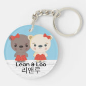 Lean & Loo acryl sleutelhanger (Achterkant)