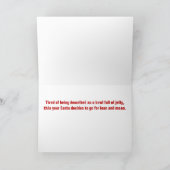 Lean & Mean Santa - Gekke kerstfeest Feestdagen Kaart (Binnen)