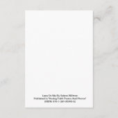 "Lean On Me" gedicht Informatiekaartje (Achterkant)