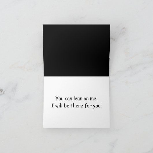 Lean on me Note Kaart (Binnen)