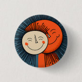 Lean op elkaar ronde button 3,2 cm (Voorkant)