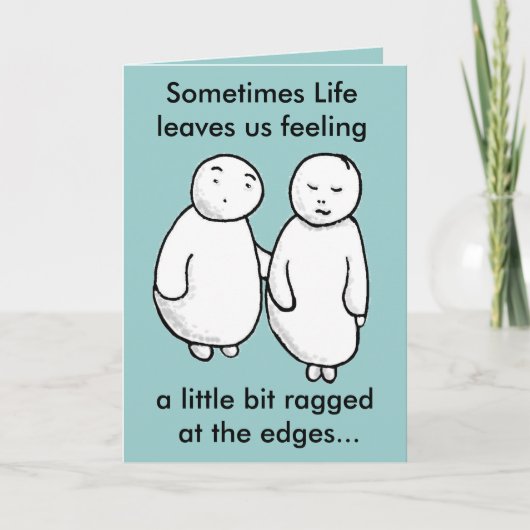 Lean op me, als je je neervoelt kaart (Voorkant)