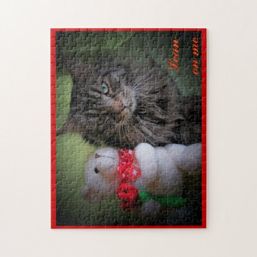 Lean op mij (auw) legpuzzel (Verticaal)