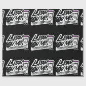 Lean op m'n dubbelbeker matte wrappingpapier cadeaupapier (Vlak)