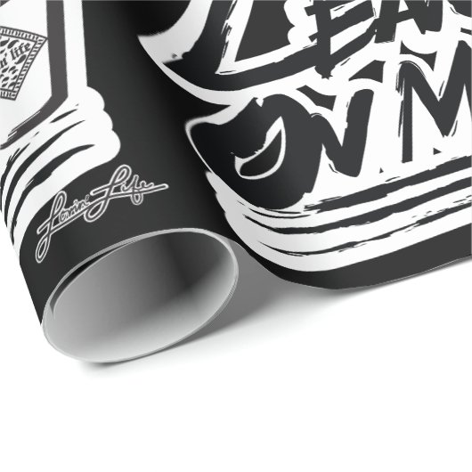 Lean op m'n dubbelbeker matte wrappingpapier cadeaupapier (Rol Hoek)