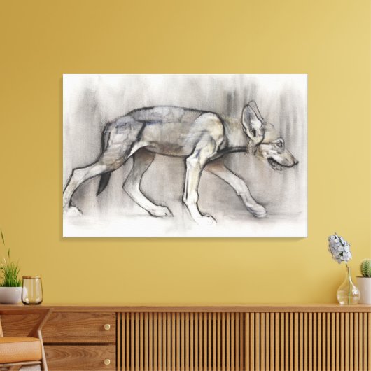 Lean Pup Canvas Afdruk (Insitu (Woonkamer))
