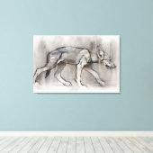 Lean Pup Canvas Afdruk (Insitu (Houten vloer))