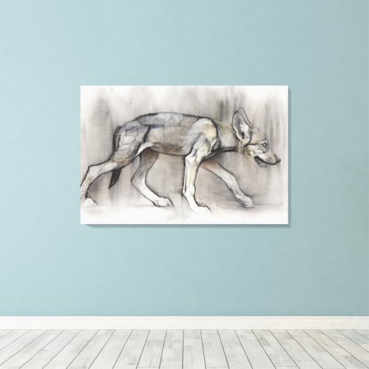 Lean Pup Canvas Afdruk (Insitu (Houten vloer))