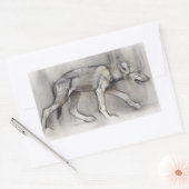 Lean Pup Rechthoekige Sticker (Envelop)