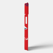 Lean Sailboat Pattern Case-Mate iPhone Case (Achterkant / Rechts)
