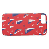 Lean Sailboat Pattern Case-Mate iPhone Case (Achterkant (Horizontaal))