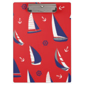 Lean Sailboat Pattern Klembord (Voorkant)