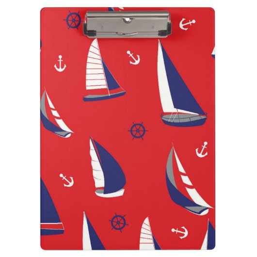Lean Sailboat Pattern Klembord (Voorkant)