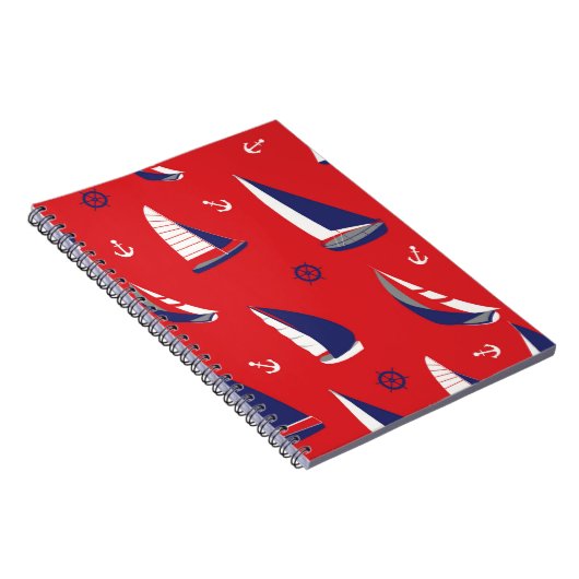 Lean Sailboat Pattern Notitieboek (Rechterzijde)