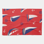 Lean Sailboat Pattern Theedoek (Horizontaal)
